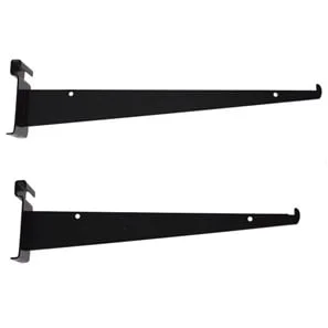 Black Grid Shelf Brackets