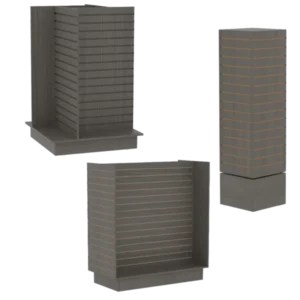Slatwall Island Merchandisers- Gray