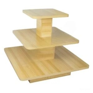 3-Tiered Display Tables Maple