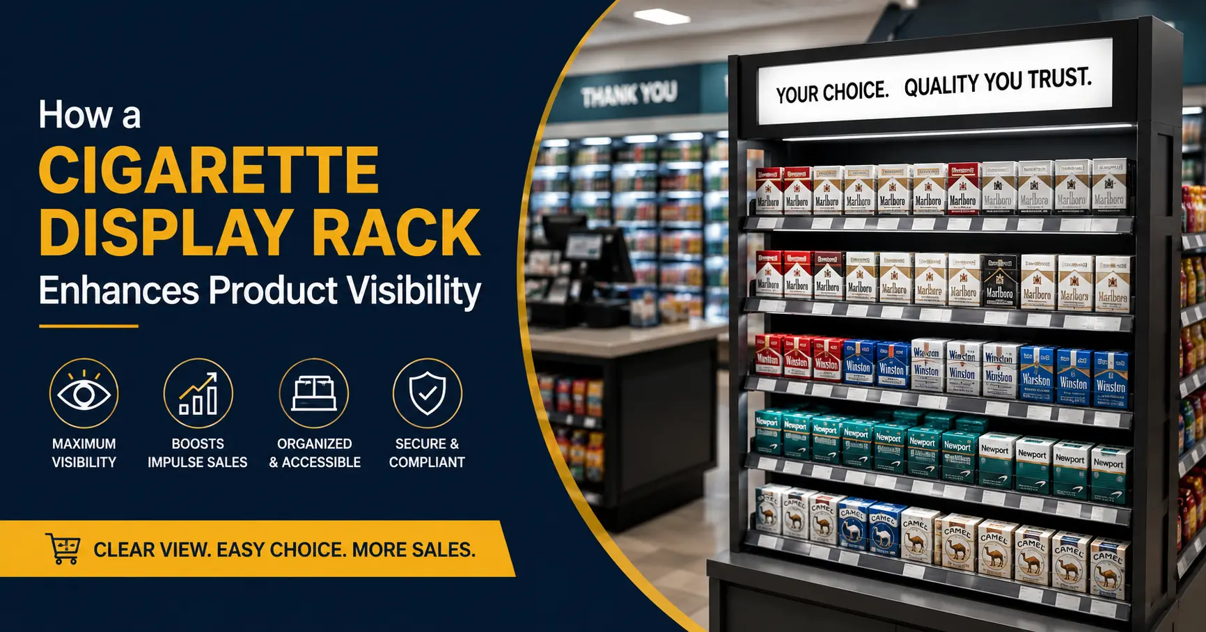 Cigarette Display Rack