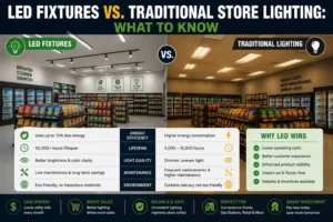 LED Fixtures vs. Traditional Store Lighting: What to Know