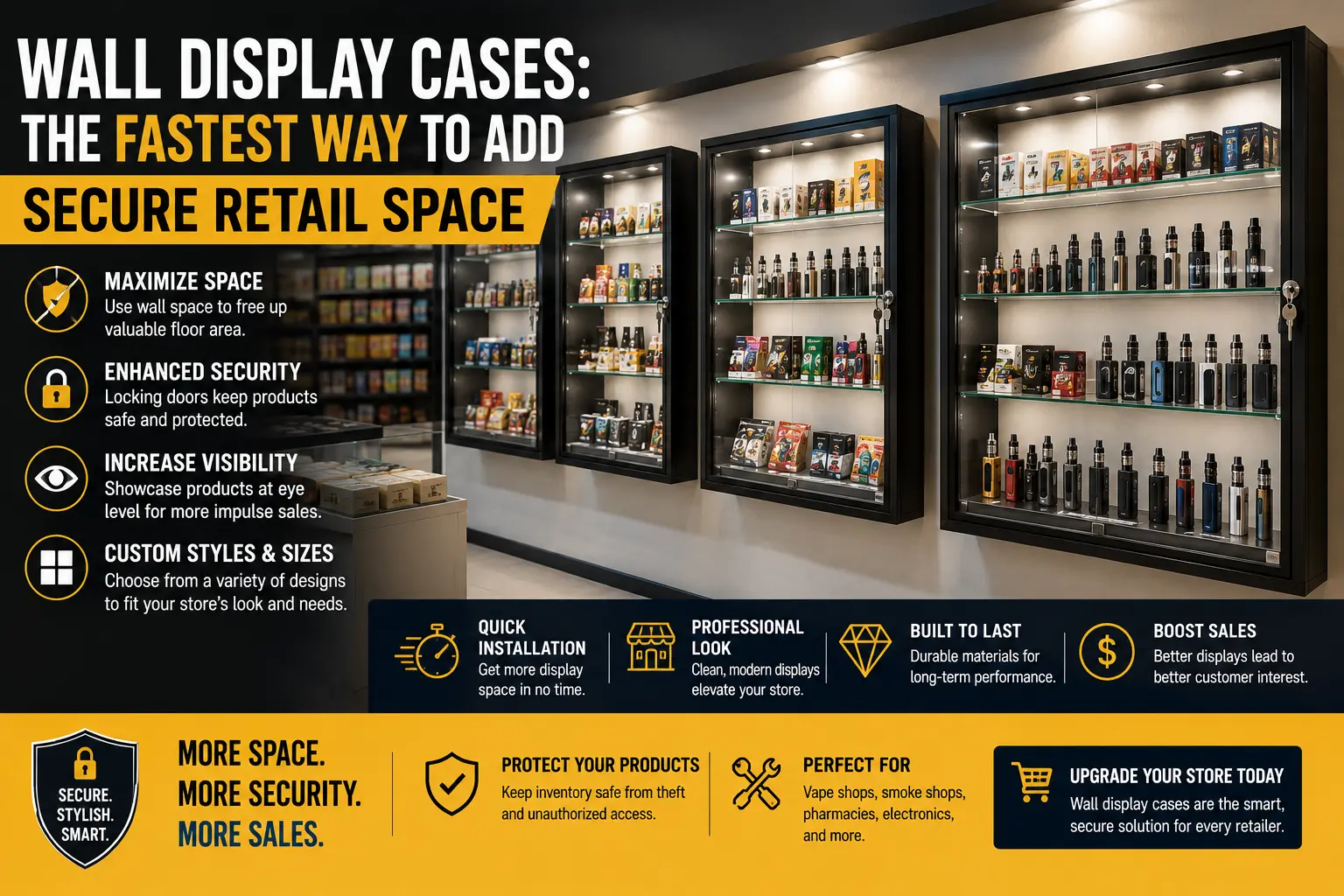 Wall Display Cases
