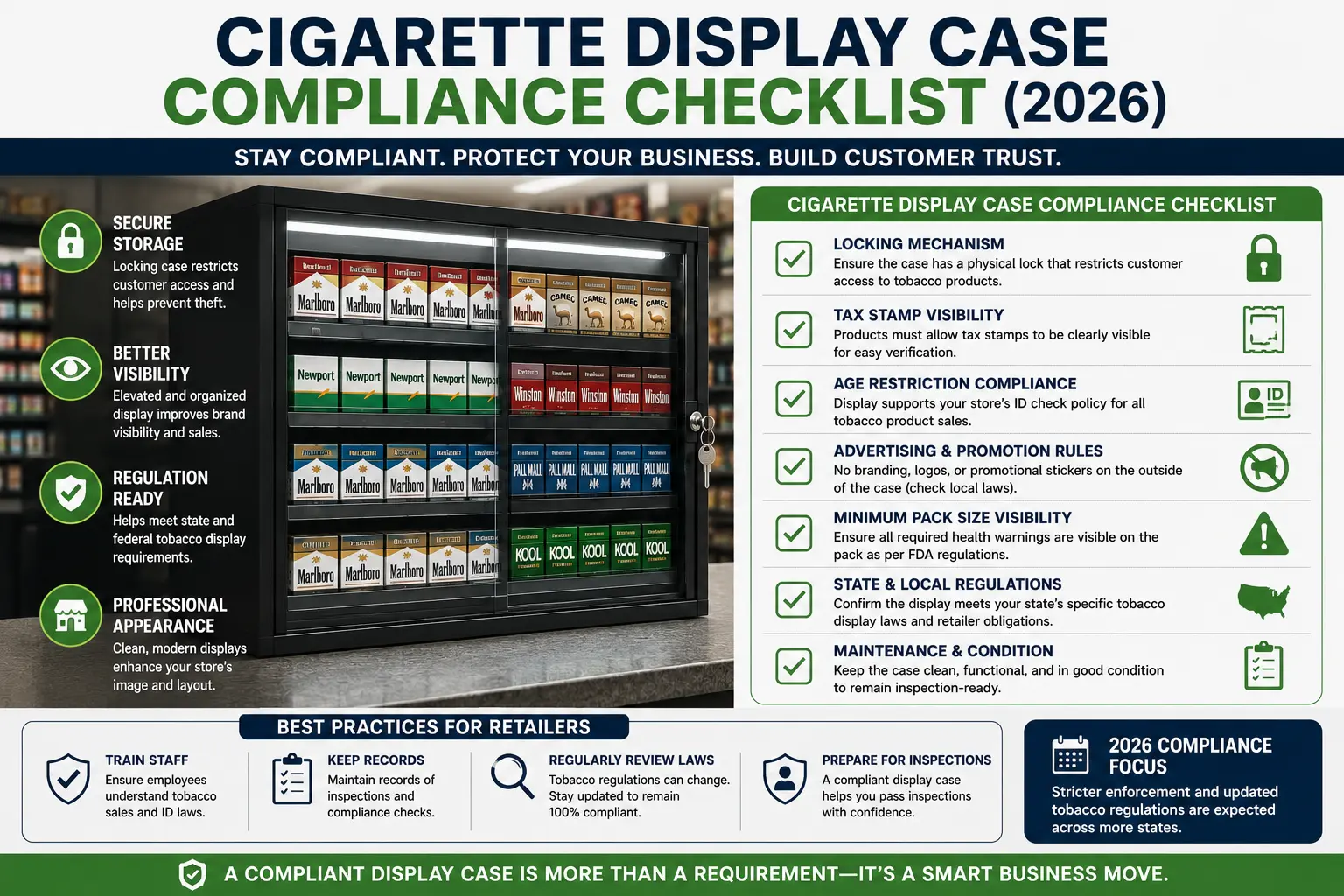 Cigarette Display Case Compliance Checklist