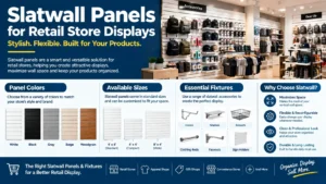 Slatwall Panels for Retail Store Displays